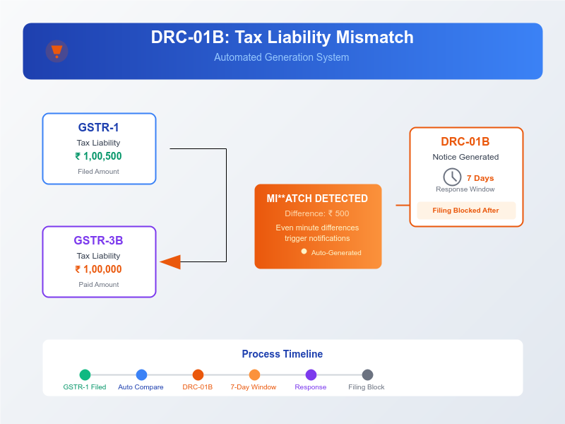 DRC-01B 7 day response GSTR-1 blocking
