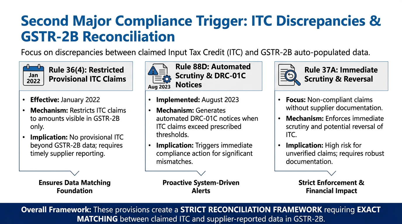 ITC discrepancy GSTR-2B mismatch