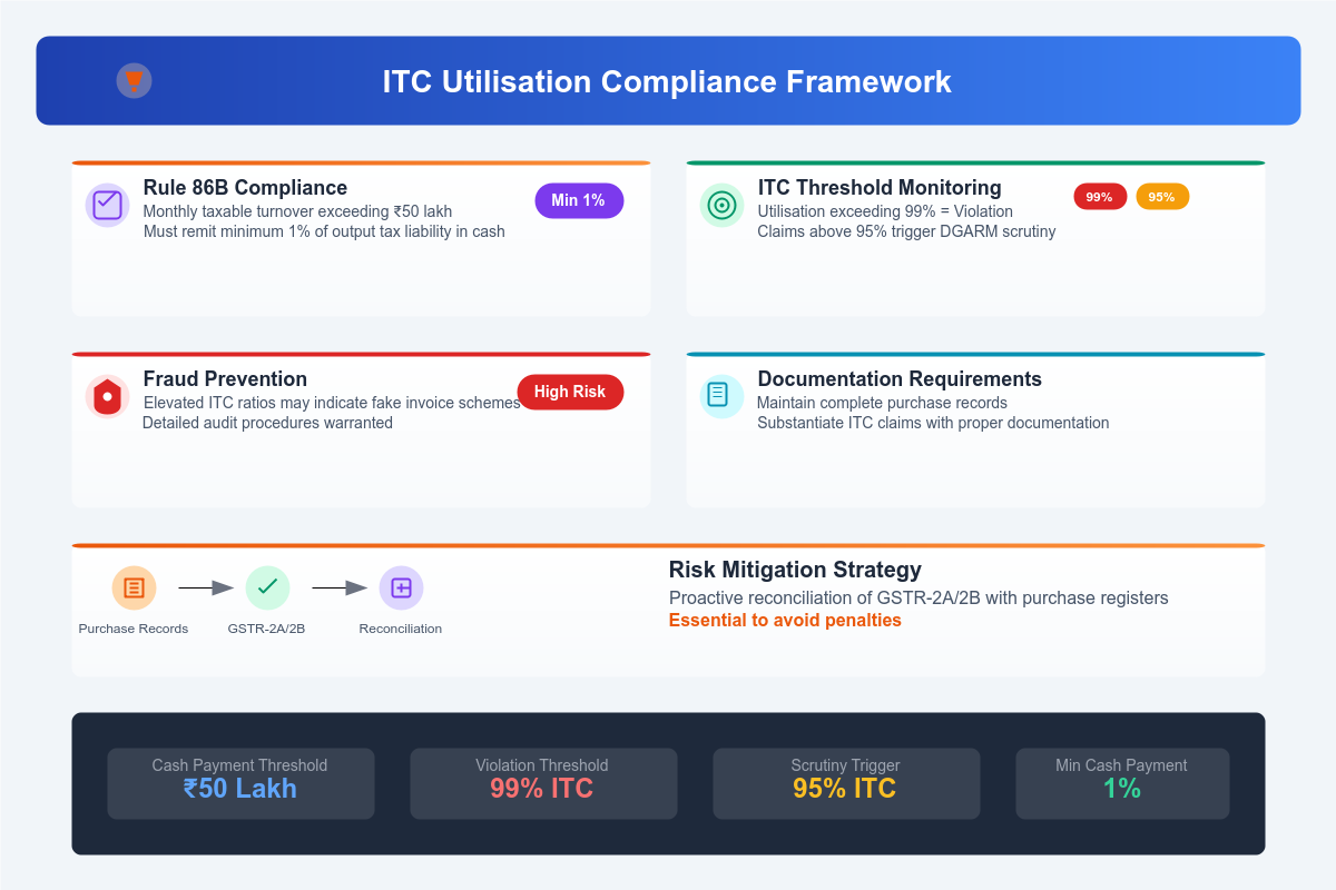 ITC utilisation above 95 percent DGARM flag
