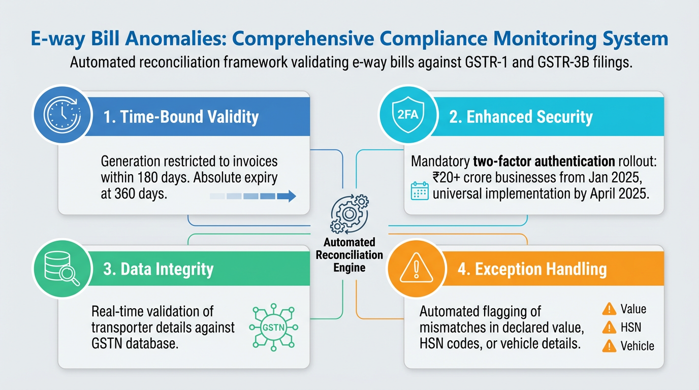 E-way bill anomalies GST fraud detection