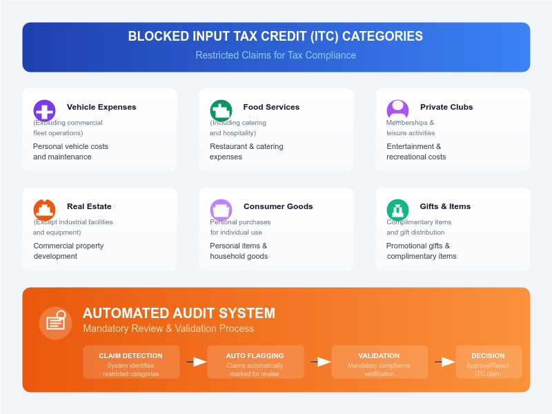 Section 17(5) blocked ITC categories