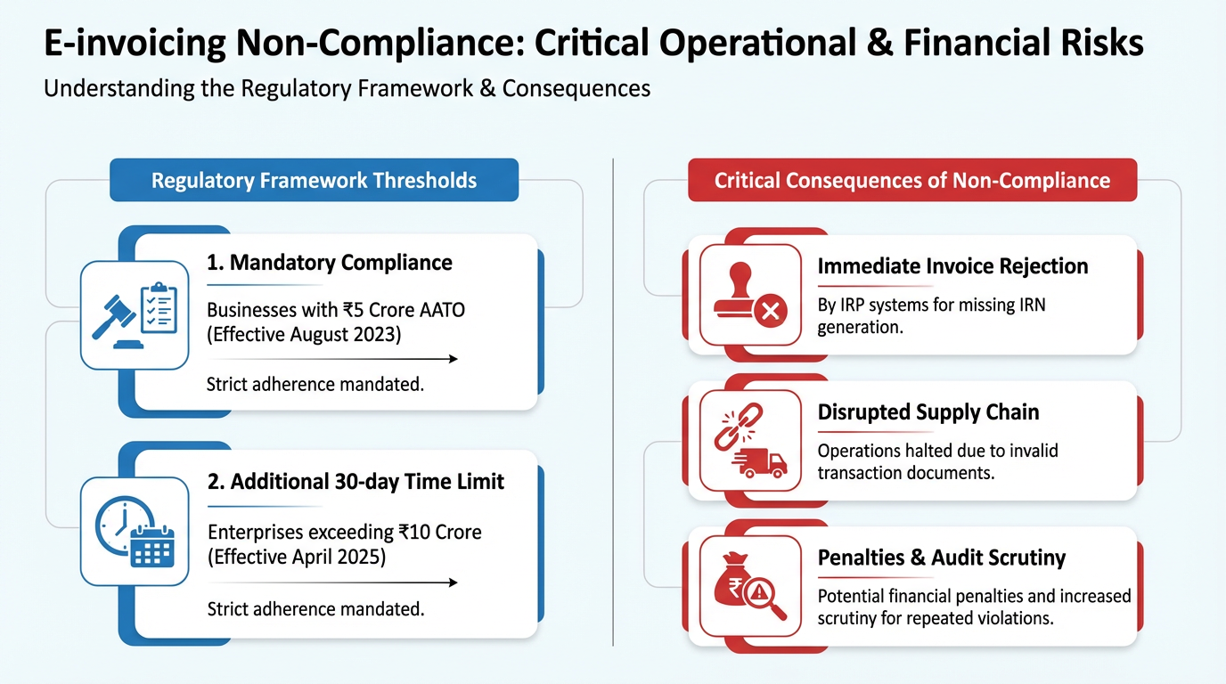 E-invoice IRN compliance notice GST 2025