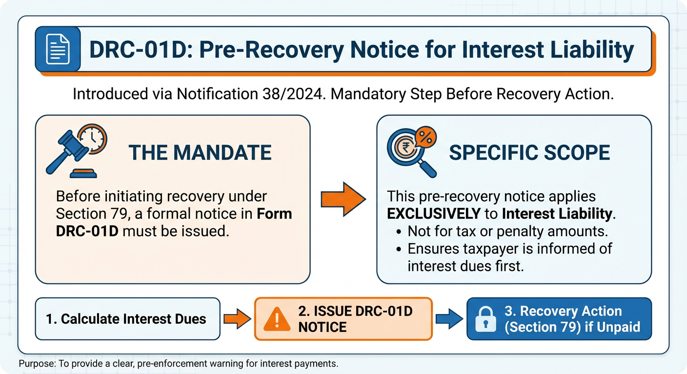 DRC-01D Notification 38/2024 pre-recovery interest notice