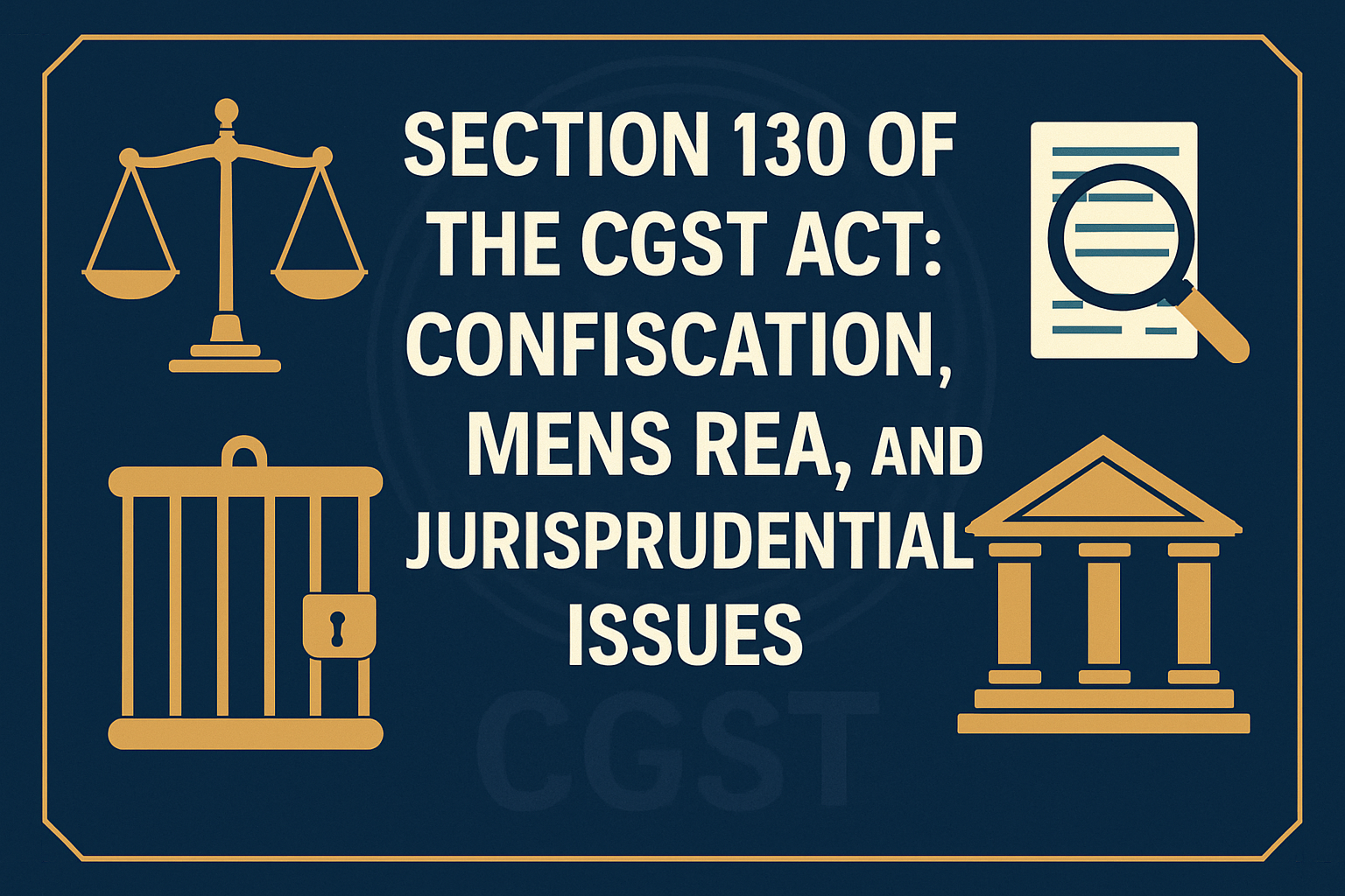Section 130 CGST Act — Confiscation and Mens Rea explained