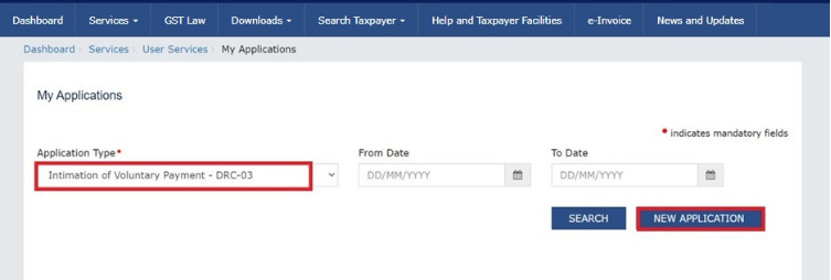 How can I make payment against the liability (tax, interest, penalty and others) based on self-ascertainment of tax and on ascertainment of tax by Tax Officer?