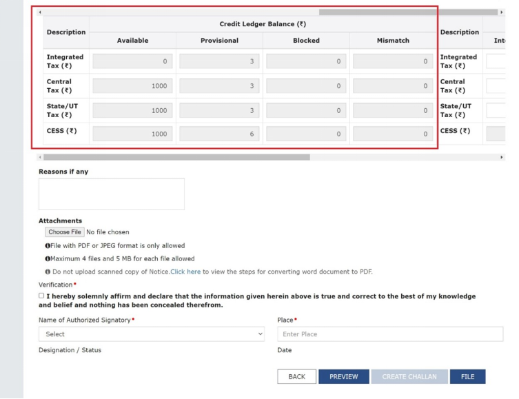 How can I make payment against the liability (tax, interest, penalty and others) based on self-ascertainment of tax and on ascertainment of tax by Tax Officer?