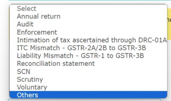 How can I make payment against the liability (tax, interest, penalty and others) based on self-ascertainment of tax and on ascertainment of tax by Tax Officer?