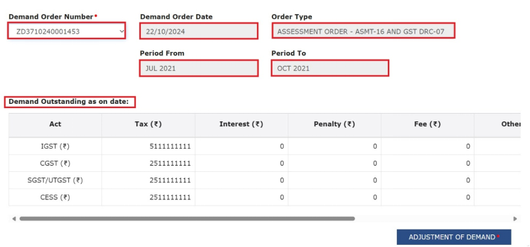 How can I make payment against the liability (tax, interest, penalty and others) based on self-ascertainment of tax and on ascertainment of tax by Tax Officer?