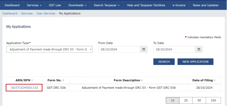 How can I make payment against the liability (tax, interest, penalty and others) based on self-ascertainment of tax and on ascertainment of tax by Tax Officer?