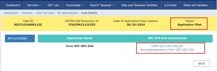 How can I make payment against the liability (tax, interest, penalty and others) based on self-ascertainment of tax and on ascertainment of tax by Tax Officer?