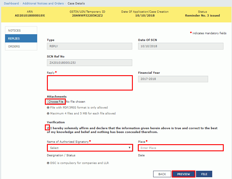 How can I file reply in Form GST DRC-06 against proceedings initiated for tax collected but not deposited with Government?