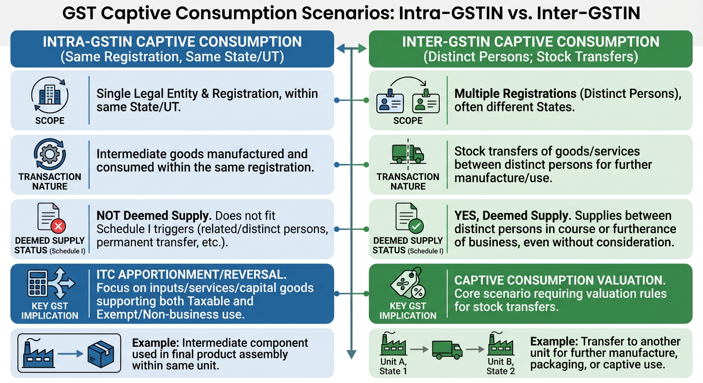 Captive Consumption under GST
