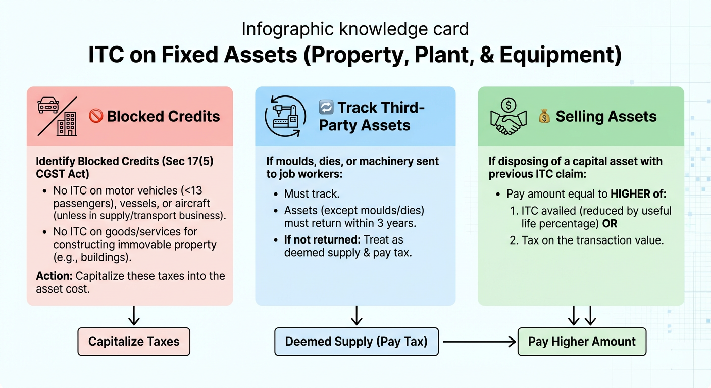 ITC on Fixed Assets under GST