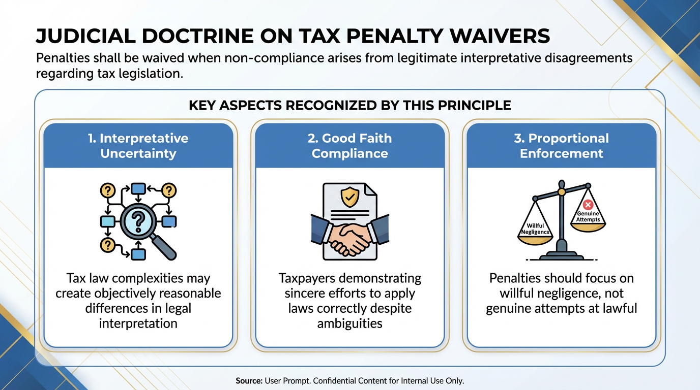 Judical doctrine on tax penalty waiver