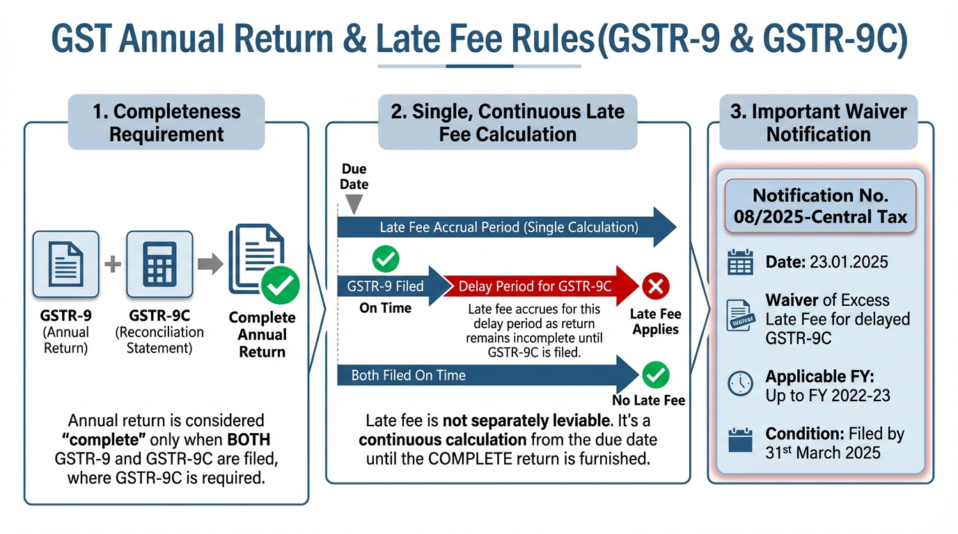 gst annual return late fees