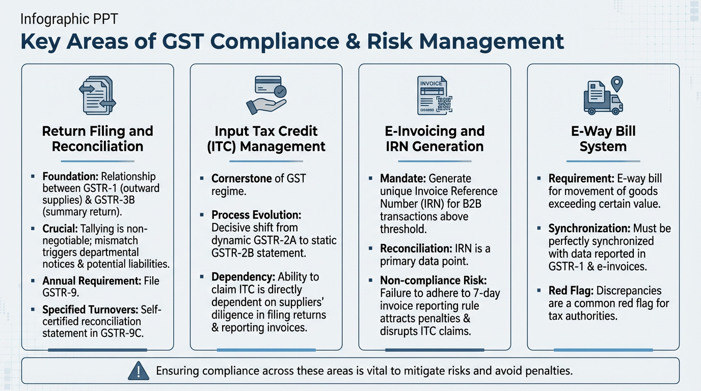 Key areas of GST Complaince & Risk Management