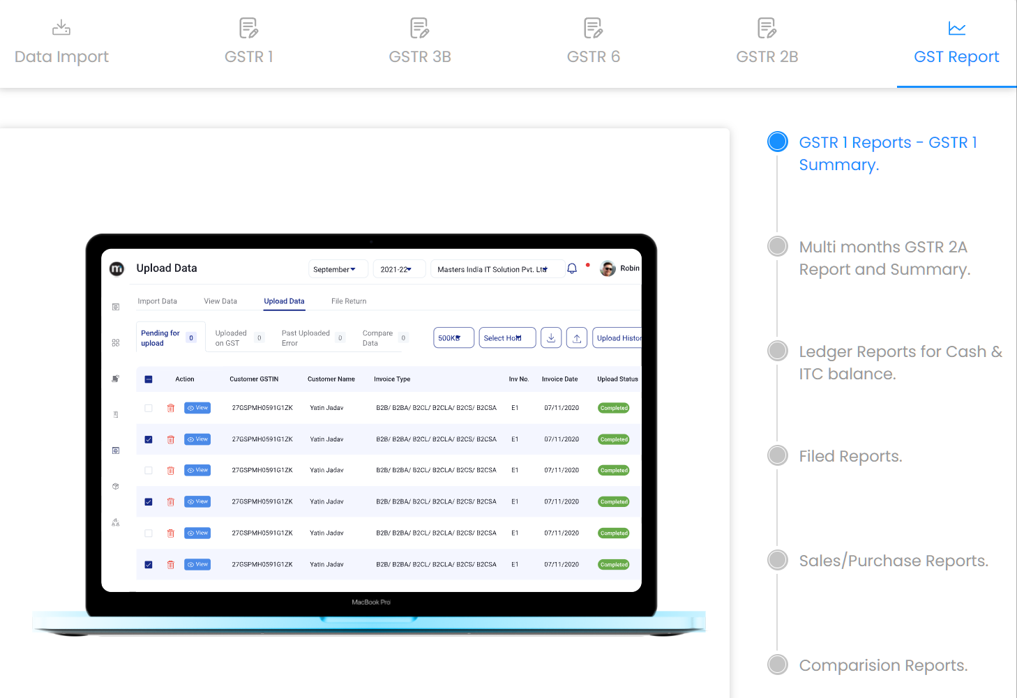 Masters India GST software for SAP ERP integration.