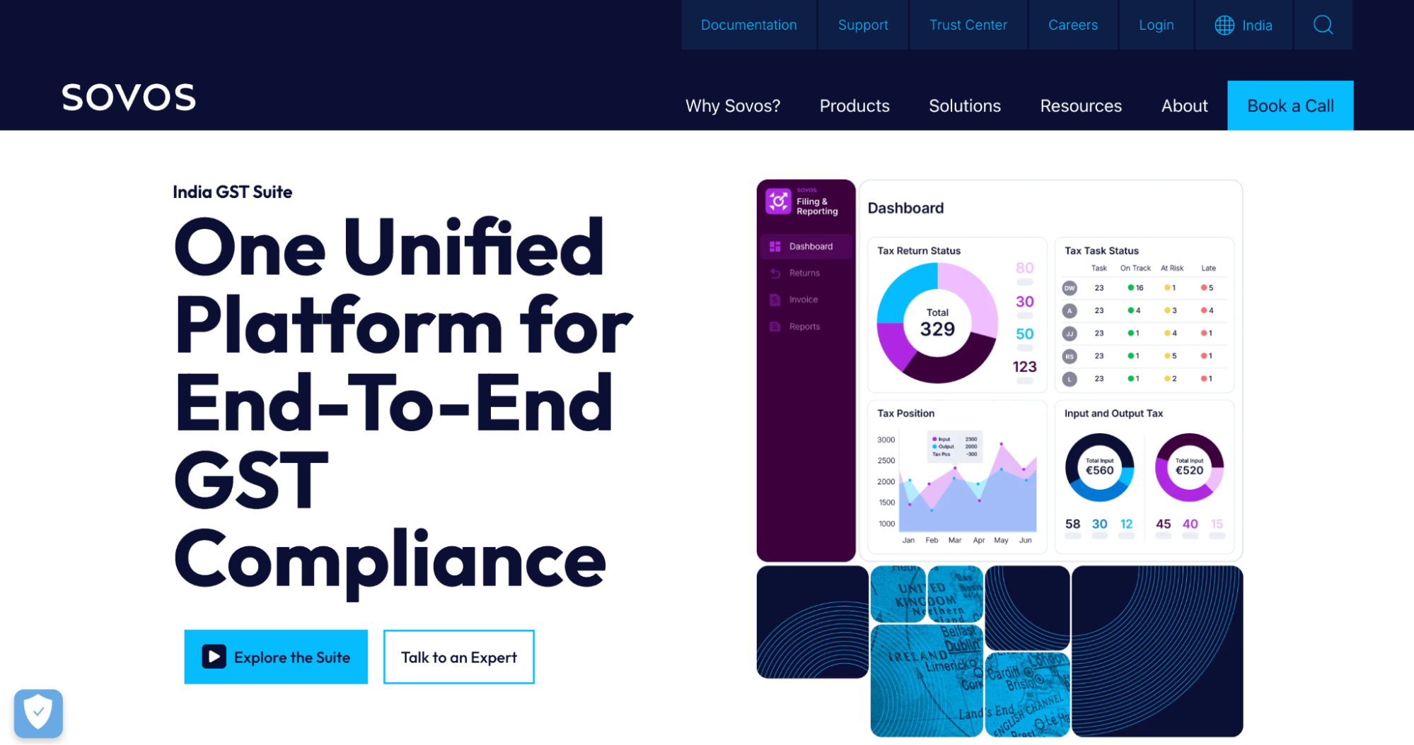 Sovos India enterprise GST software solution.