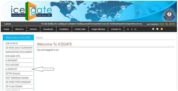 ICEGATE Portal 3