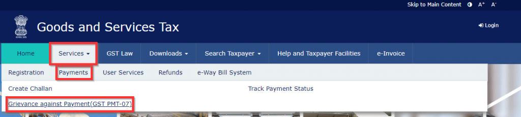 GST Payment Issues